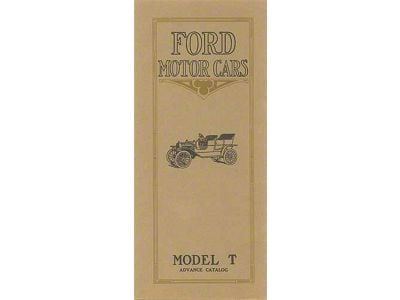 Ford Motor Cars Model T Advance Catalog - 12 Pages - 8 Illustrations