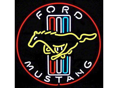 Ford Neon Sign, Ford Mustang Design