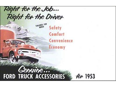 1953 Ford Truck Color Accessory Brochure