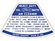 Ford Pickup Truck Air Cleaner Decal - Service Instructions