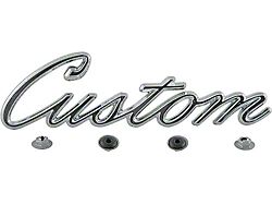 Bed Side Custom Nameplate/ With Clips/ 70-72 Pickup