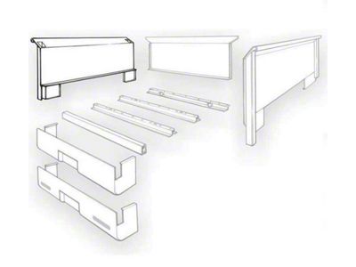 Ford Pickup Truck Bed Side - Left - Short 6-1/2' Stepside Bed