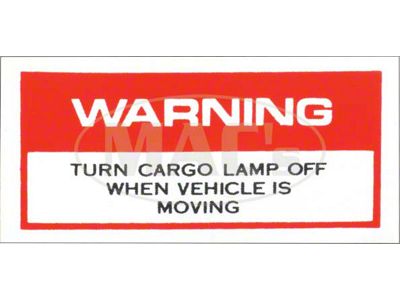 Ford Pickup Truck Cargo Light Decal