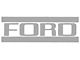 Ford Pickup Truck Exterior Decal Set - Tailgate Lettering -Silver