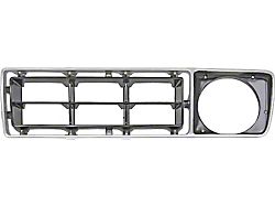 OPR Ford Pickup Truck Grille Shell Insert - Left Side - Argent & Black - F100 Thru F350