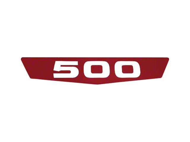 Ford Pickup Truck Hood Side Emblems - 500 - Red Plastic Insert Only