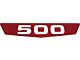 Ford Pickup Truck Hood Side Emblems - 500 - Red Plastic Insert Only