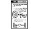 Ford Pickup Truck Jack Instructions Decal