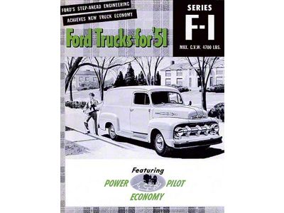 1951 F-1 Small Truck Sales Foldout