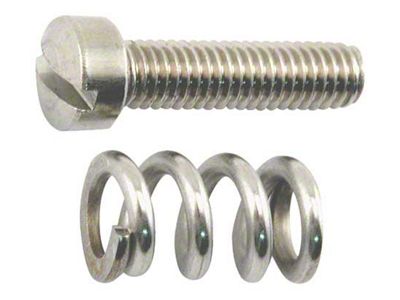 OPR Ford Pickup Truck Stromberg Throttle Adjusting Screw & Spring Set - Stainless Steel