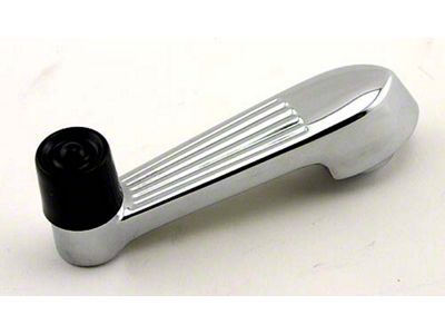 Window Crank Handle/ Chrome/ Black Knob