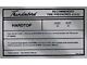 Ford Thunderbird Glove Box Decal, Tire Pressure, Coupe, 1966