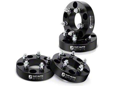 1-Inch 5-Lug Wheel Adapters; 5x4.5 to 5x5.5; Set of Four (75-96 F-150)