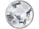 7-Inch Sealed Beam Headlight; Chrome Housing; Clear Lens (48-78 F1, F-100, F-150, F2, F-250, F3, F-350)