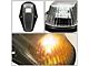 Amber LED Cab Roof Lights; Black (80-96 F-150, F-250, F-350)