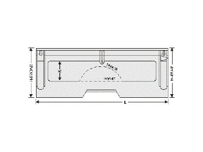 Assembled Bedside without Stake Hole; Driver Side (48-50 F1, F2, F3, F4)