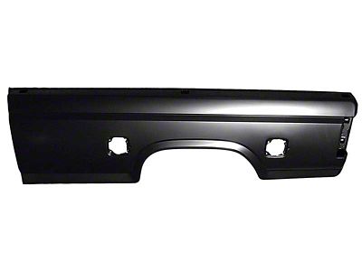 Bed Side Panel with 2-Fuel Holes; Driver Side (80-86 F-100, F-150, F-250, F-350 w/ 8-Foot Bed)