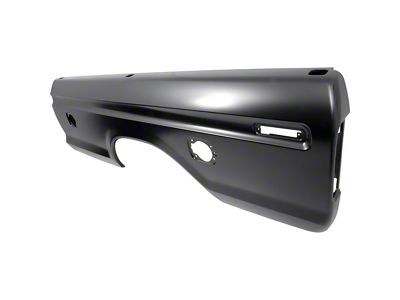 Bed Side Panel Outer Skin with 2-Fuel Holes; Driver Side (73-79 F-100, F-150, F-250, F-350 w/ 8-Foot Bed)