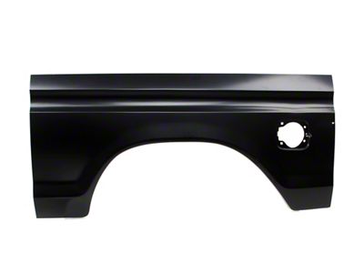 Bedside Repair Panel with Square Gas Hole; Driver Side (77-79 F-100, F-150, F-250 Styleside)