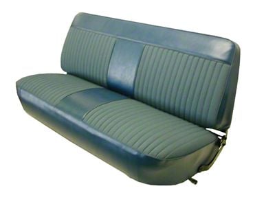 Bench Seat Upholstery Kit; Black Vinyl (75-79 F-150 Regular Cab)