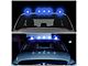 Blue LED Cab Roof Lights; Black (80-96 F-150, F-250, F-350)