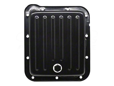 C6 Case Pan Style Transmission Pan; Black (65-83 F-100, F-150, F-250, F-350)