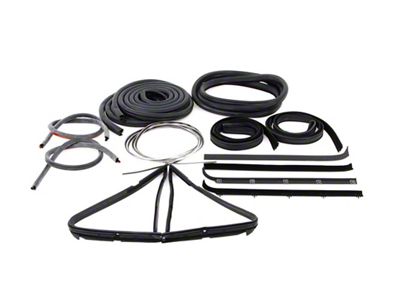 Complete Vehicle Weatherstrip Kit (80-86 F-100, F-150, F-250, F-350 w/ Chrome Window Trim)