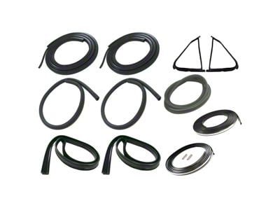 Complete Weatherstrip Seal Kit with Weatherstrip Trim Groove (87-91 F-150 Regular Cab, F-250 Regular Cab, F-350 Regular Cab)