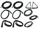 Complete Weatherstrip Seal Kit with Weatherstrip Trim Groove (87-91 F-150 Regular Cab, F-250 Regular Cab, F-350 Regular Cab)