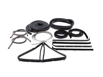 Complete Weatherstrip Seal Kit with Weatherstrip Trim Groove (80-96 F-100, F-150, F-250, F-350)