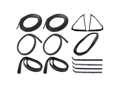 Complete Weatherstrip Seal Kit without Weatherstrip Trim Groove (87-91 F-150 Regular Cab, F-250 Regular Cab, F-350 Regular Cab)