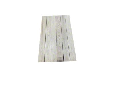 Custom Floor Wood Kit; Oak with Stainless Steel Strips (48-50 F1, F2, F3, F4)