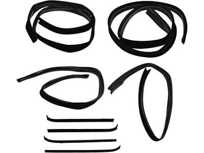 Door Window Belt Weatherstrip Kit; 8-Pieces (73-79 F-100, F-150, F-250, F-350)