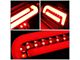 Dual Red LED Tail Lights; Black Housing; Clear Lens (90-97 F-150, F-250, F-350 Styleside)