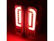 Dual Red LED Tail Lights; Chrome Housing; Clear Lens (90-97 F-150, F-250, F-350 Styleside)