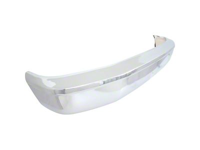 Front Bumper without Pad Holes; Chrome (92-96 F-150, F-250, F-350)