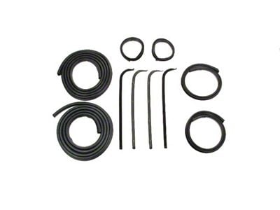 Front Door Seal Kit with Black Bead Felts (67-70 F-100, F-250, F-350)