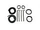 Front Door Seal Kit with Black Bead Felts (67-70 F-100, F-250, F-350)