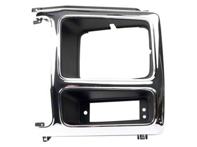 Headlight Bezel; Chrome; Driver Side (80-86 F-150)