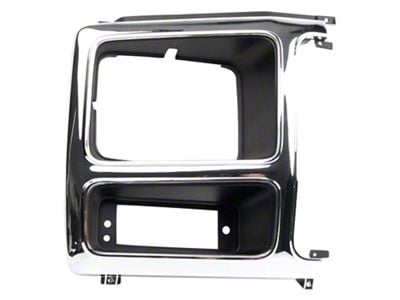 Headlight Bezel; Chrome; Passenger Side (80-86 F-150)