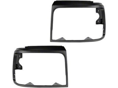 Headlight Bezels; Argent (92-97 F-150, F-250, F-350)