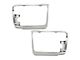 Headlight Bezels; Chrome (92-97 F-150, F-250, F-350)