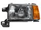 Headlight; Chrome Housing; Clear Lens; Driver Side (87-91 F-150, F-250, F-350)