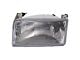 Headlight; Chrome Housing; Clear Lens; Driver Side (92-96 F-150)