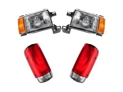 Headlight and Tail Light Kit (87-Early 90 F-150, F-250, F-350 Styleside)