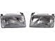 Headlights; Chrome Housing; Clear Lens (92-97 F-150, F-250, F-350)