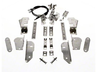 Hidden Tailgate Latch Kit; Stainless Steel (48-87 F1, F-100, F-150, F2, F-250, F3, F-350, F4 Flareside)