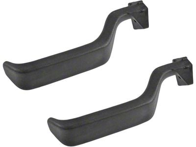 Interior Door Handles; Front; Black (87-97 F-150, F-250, F-350)