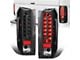 LED Tail Lights; Black Housing; Clear Lens (90-97 F-150, F-250, F-350 Styleside)