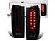 LED Tail Lights; Black Housing; Smoked Lens (90-97 F-150, F-250, F-350 Styleside)